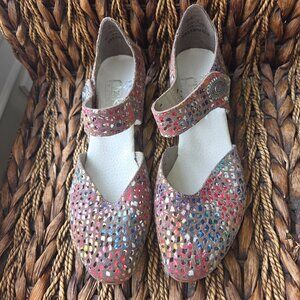 Reiker Women's Mary Jane Comfort Heel Shoes Size 36 US 6 Multicolor